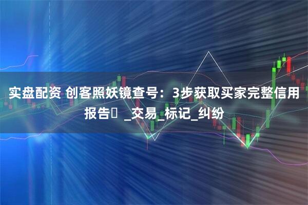 实盘配资 创客照妖镜查号：3步获取买家完整信用报告​_交易_标记_纠纷